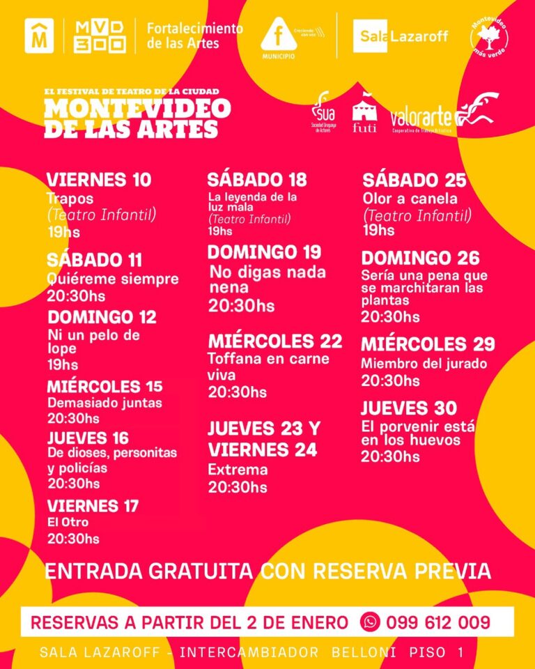 Descubre la 12ª Edición del Festival Montevideo de las Artes